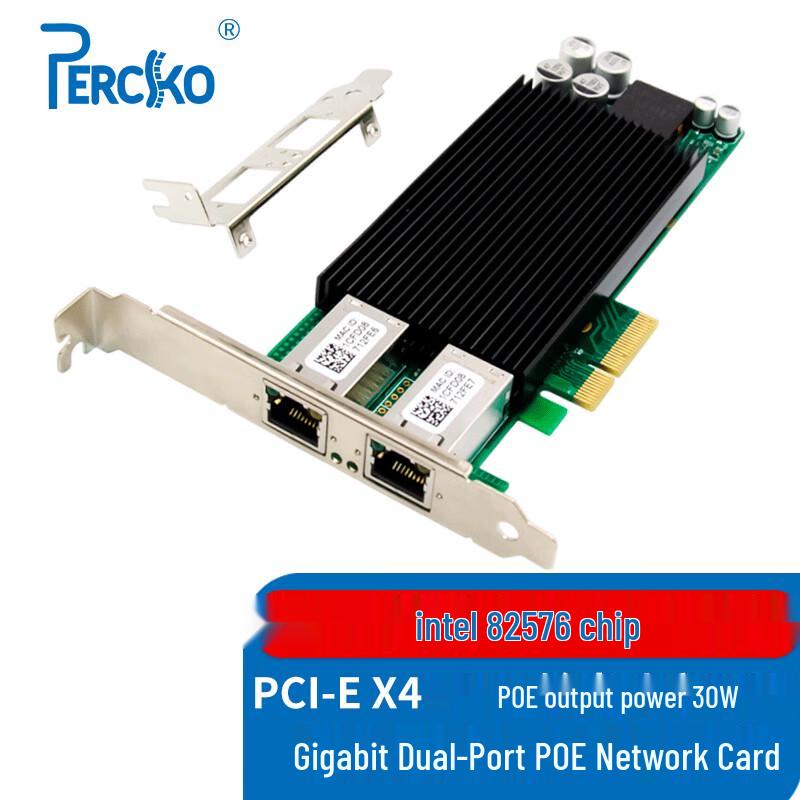 PERCKO Intel Gigabit Ethernet PCIe Network Card