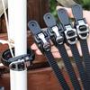 Auto Roof Rack Cargo Tie Down Strap 25cm Heavy Duty Rubber Grip Buckle Reusable Elastic Lashing Connectable Band for ATV UTVs