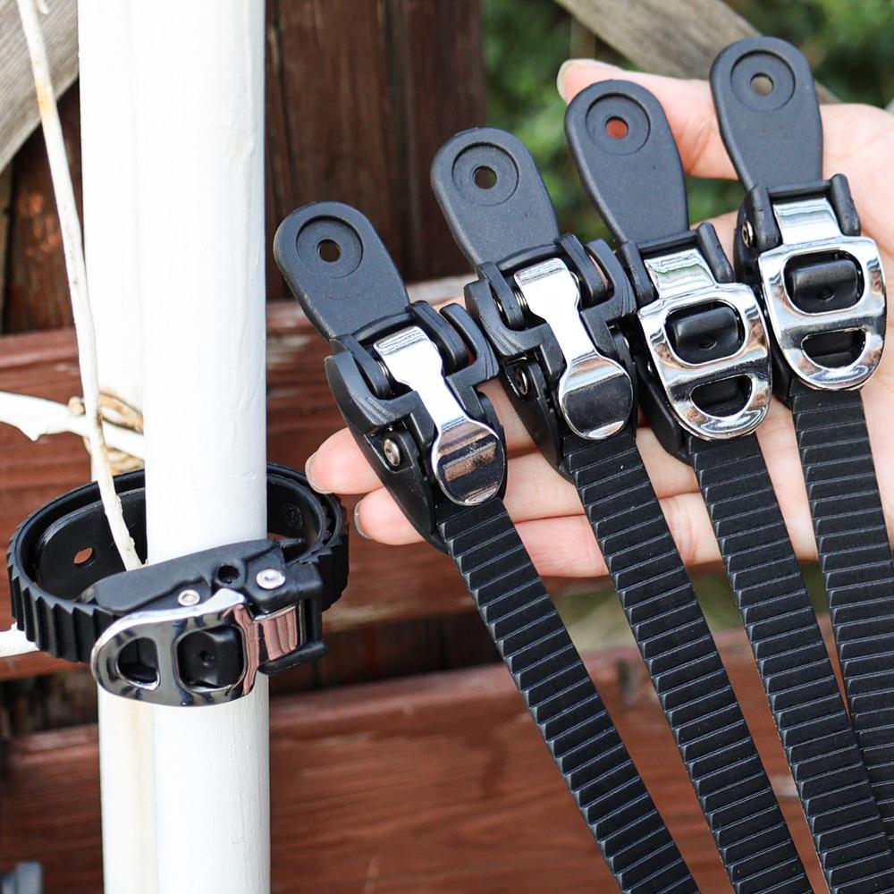 Auto Roof Rack Cargo Tie Down Strap 25cm Heavy Duty Rubber Grip Buckle Reusable Elastic Lashing Connectable Band for ATV UTVs