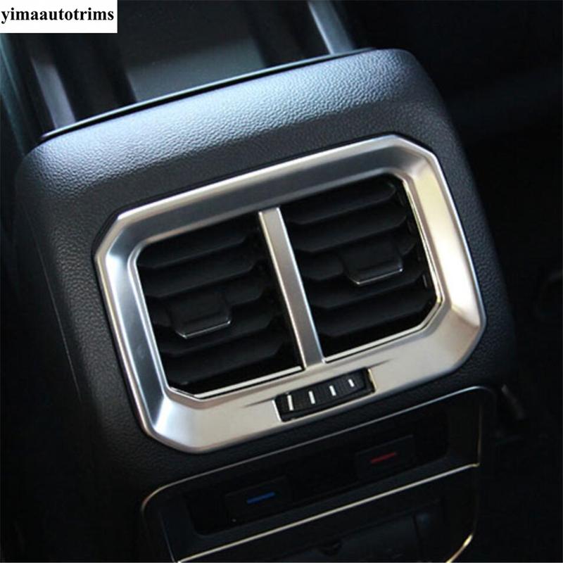 Car Rear Armrest Box Air Conditioning Outlet Vent Frame Cover Trim For Volkswagen VW Tiguan MK2 2016 -  Interior Accessories