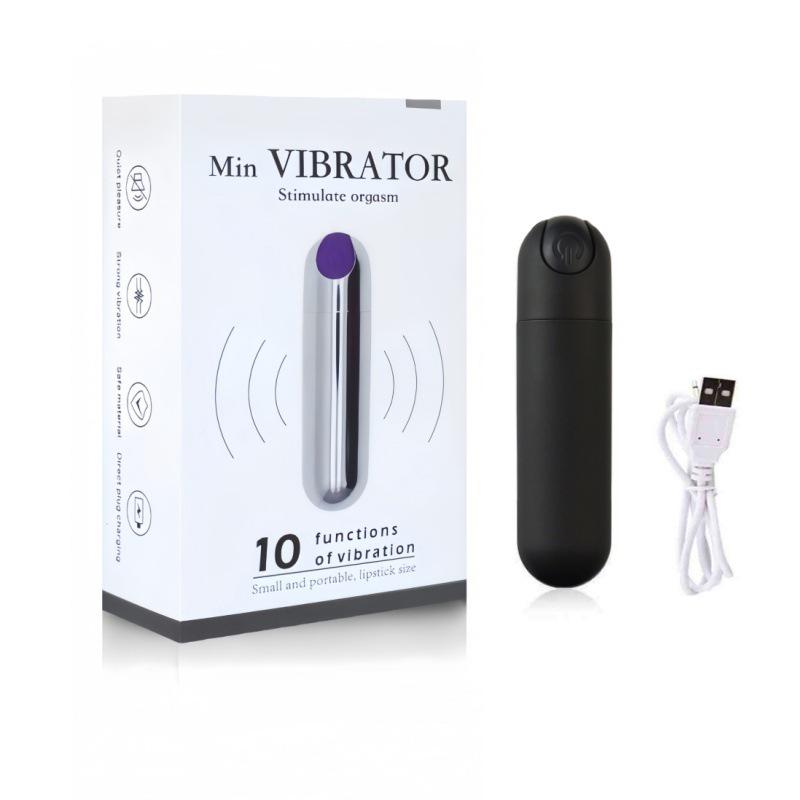Wiederaufladbarer kabelloser Vibrator mit zehn Modi für Paare - Mini-Massagegerät mit starker Vibrationsspitze und Analplug.