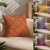 ART Indian Ethnic Pattern Pillow Case Comfort Sofa Bed Silky Elegant Invisible Zipper Custom Decorative Cushion Cover