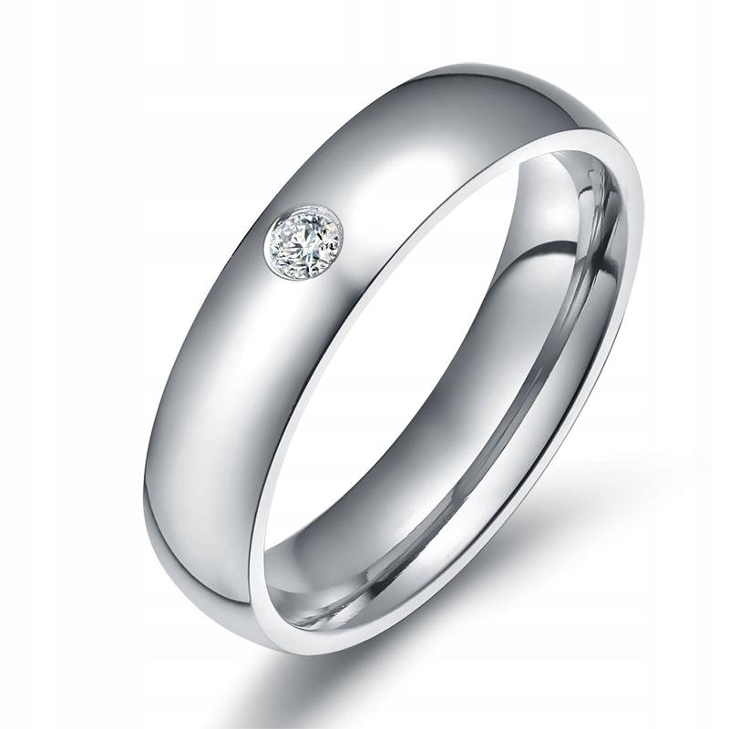 Silver Wedding Ring 316L Steel Size 25