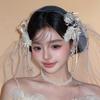 1 Pair Stylish Bridal Hair Clip Pearl Beads Wedding Headdress Fairy Bride Hairpin  Bride Accessories