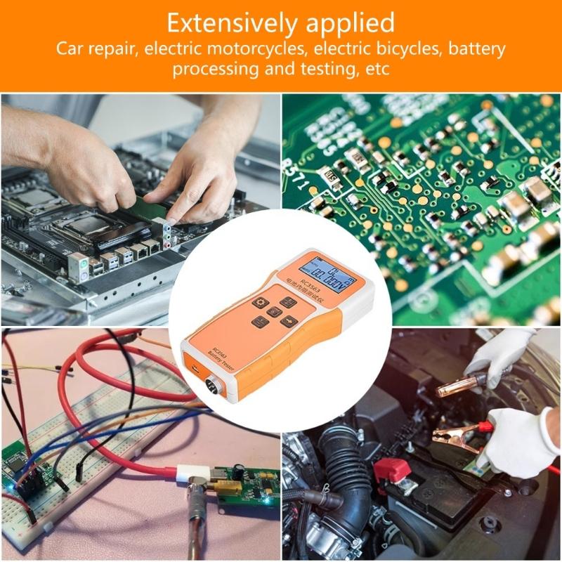 Handheld Battery Tester For Internal Resistance Voltage Measurement With High Precise 3 Digit Display And Portable Design