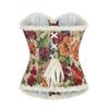 Body Corsetto Donna Senza Spalline Stampa Pizzo Spina di Pesce Francese: Capispalla Modellanti