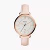 Women's Quartz Leather Three-Hand Watch Mother of Pearl Stainless Steel Case/Glass ES3988