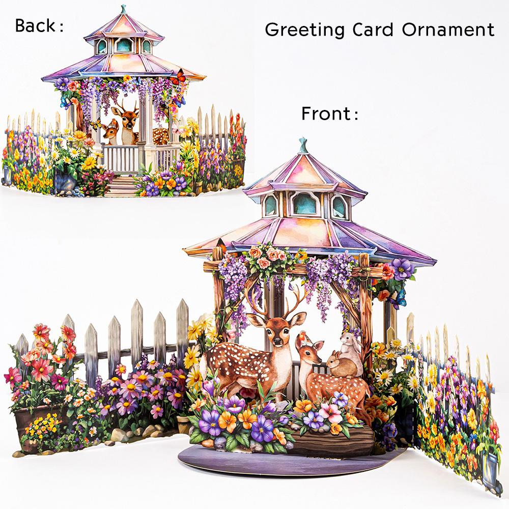 Premium 3D Pop Up Flower Bouquet Card Mothers Day Present Valentines Day Anniversary Birthday Greeting Cards Thank You Wishes Gifts