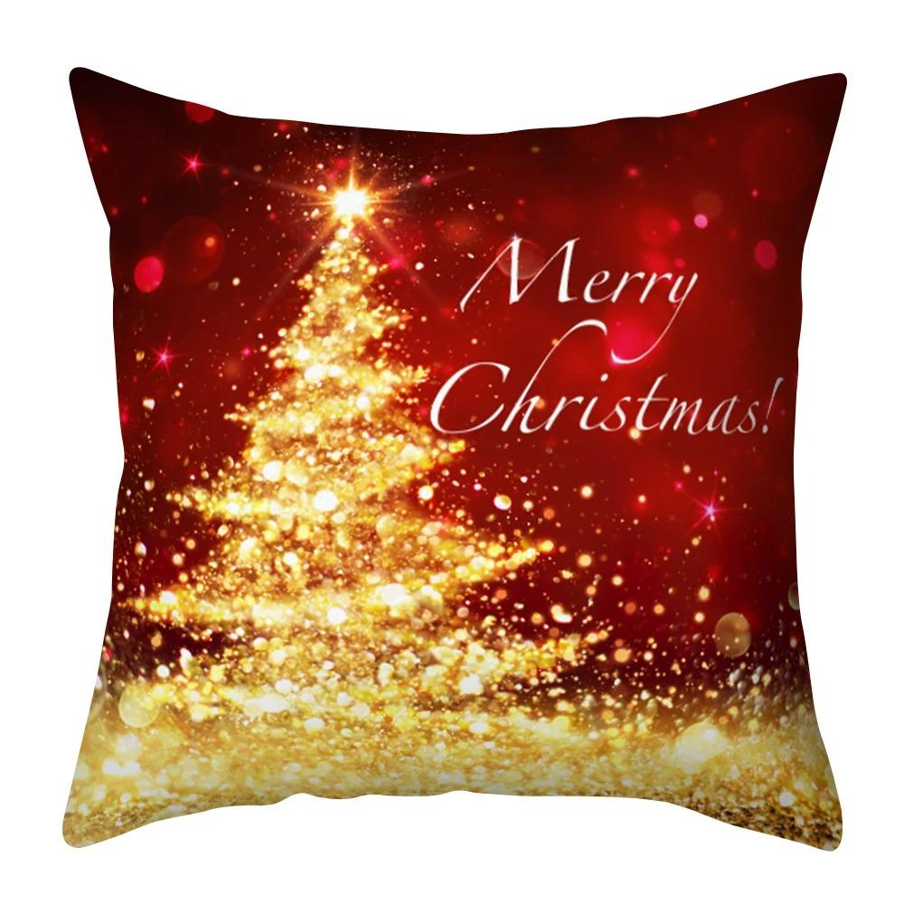 Weihnachts-Themed Kissenbezüge Auto Ornamente Büro Santa Claus Wohnzimmer Sofa Hause Kissenbezüge