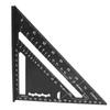 Triangle Ruler 7in Carpenter Square Aluminum 90 Degrees 45 Degrees Portable Woodworking Measuring