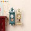 Doll House Scene Props Mininature Retro Roman Clock Pendant Living Room Decoration Play Toys Accessories 1/12 Kid Friendly Entertaining Fun Safe
