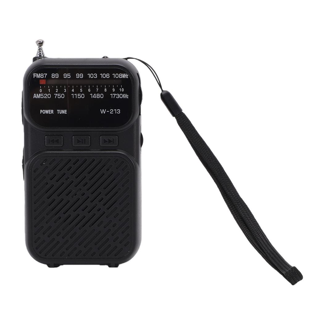 Portable Radio AM FM with   5.3 Battery Operated   Radio with Small Memory Card Flashlight