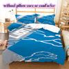 Detroit Lions rugby Pattern Bedding,Quilt Set Quilt Cover Pillowcase Home Birthday Gift (1*duvet cover+2*pillowcase,without core)