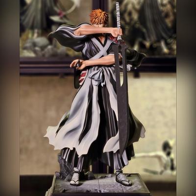 35Cm Anime Kurosaki Ichigo Figure Bleach Action Figures Pvc Model Doll Collection Statue Desk Decoration Toys Kid Birthday Gifts