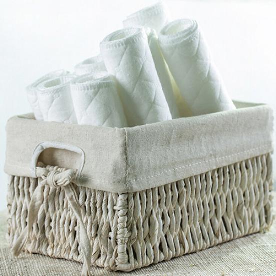 10 piezas de pañales reutilizables para bebés y bebés, insertos de 3 capas de algodón
