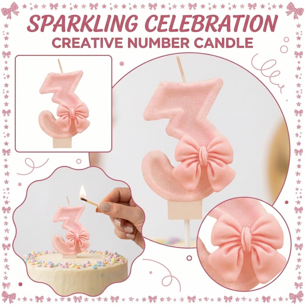 Fashion Cartoon Creative Birthday Candles Party Digital Candles
