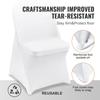 100PCS White Stretch Spandex Folding Chair Covers, Universal Fitted Chair Cover, Removable Washable Protective Slipcovers, for Wedding, Holiday,