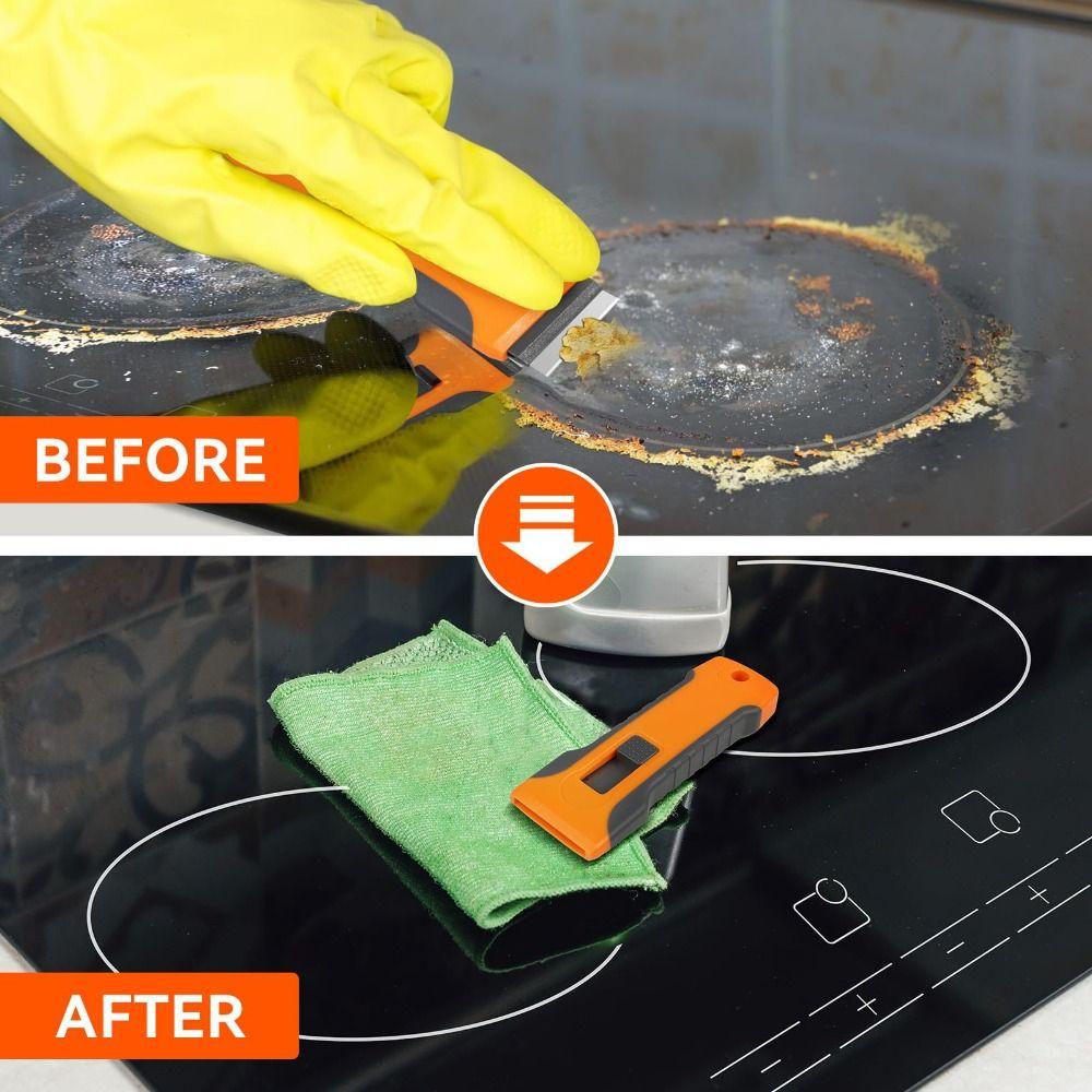 Retractable Paint Removal Scraper Comfort Handle Glass Cleaning Scraper Labels