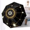 1pc Cosmic Pattern Starry Sky Automatic Folding Umbrella, Heavy Duty 8 Rib Iron Frame,  Suitable for Travel, Daily Use, Birthday, Decor Gift m0105107