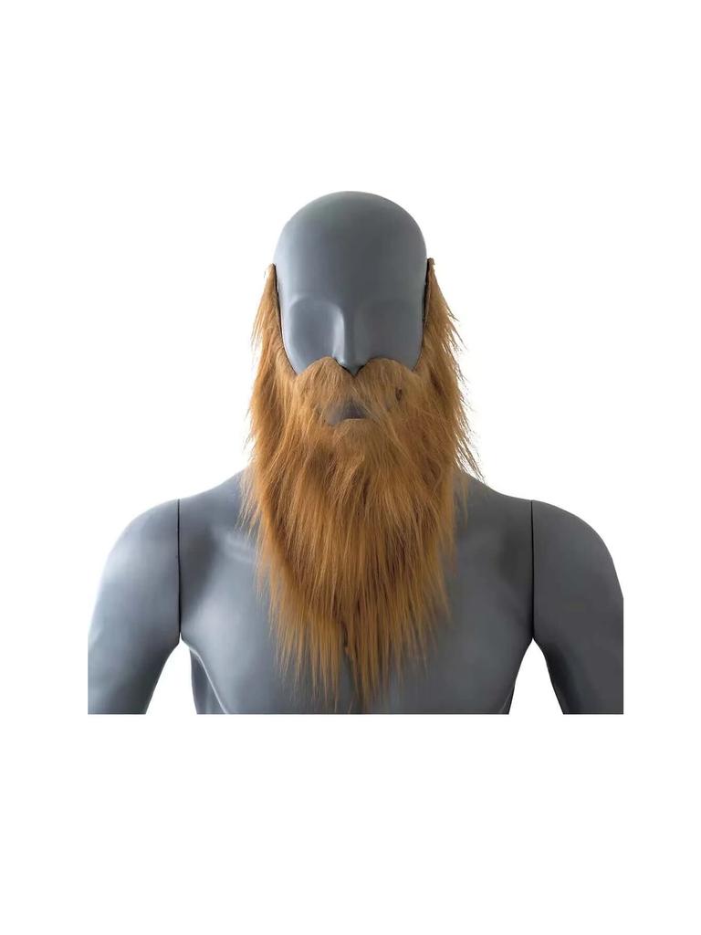 Halloween Fake Bushy Beard Funny Brown Facial Hair for Disguise Game Dance Party Role Play Cosplay