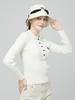 DOYOUKNOWMC Soft Ribbed Collar Slim Fit Ivory Knit