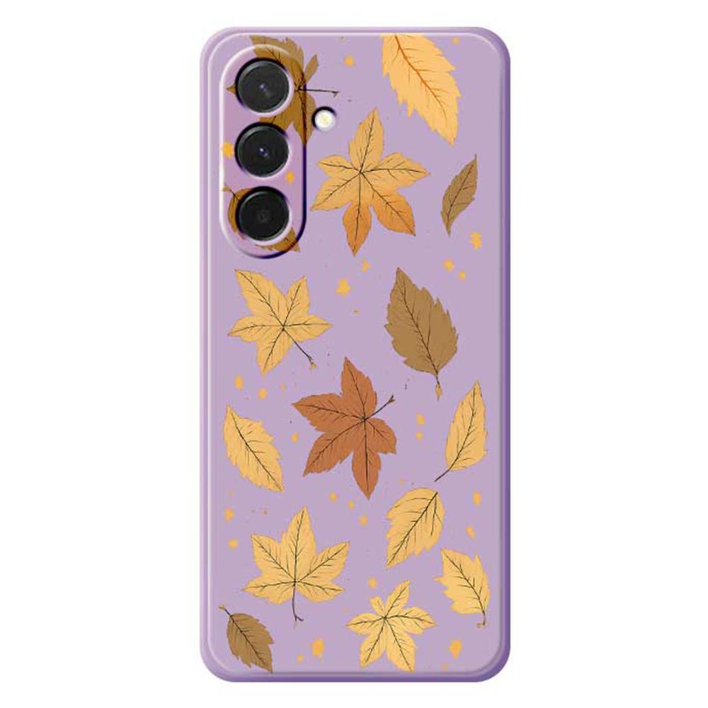 For Samsung Galaxy A36 5G Case Maple Leaves Pattern Printing Straight Edge TPU Phone Back Cover