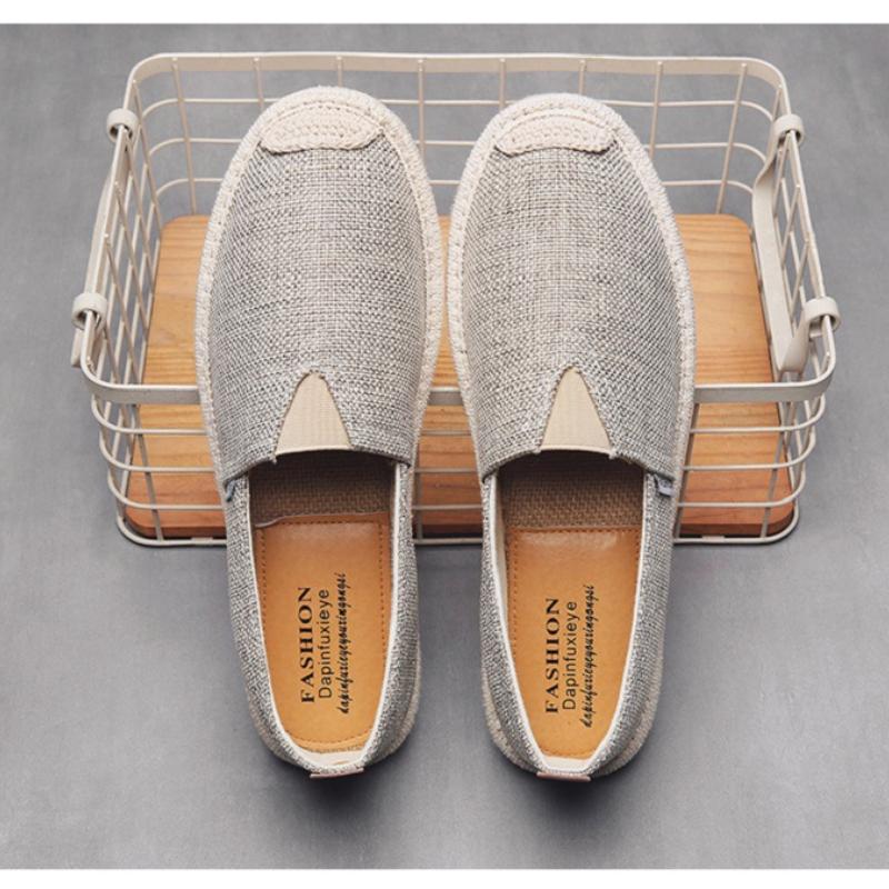 Pánské boty Staré pekingské plátěné boty Lněné Prodyšné a pohodlné Ploché Ležérní boty