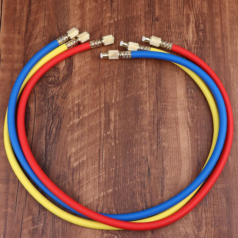R410A 1/4'' Sae Ac Charging Hose Set 500 Psi For Air Condition Refrigerant Hoses R134 R22 Refrigeration Charging Tool