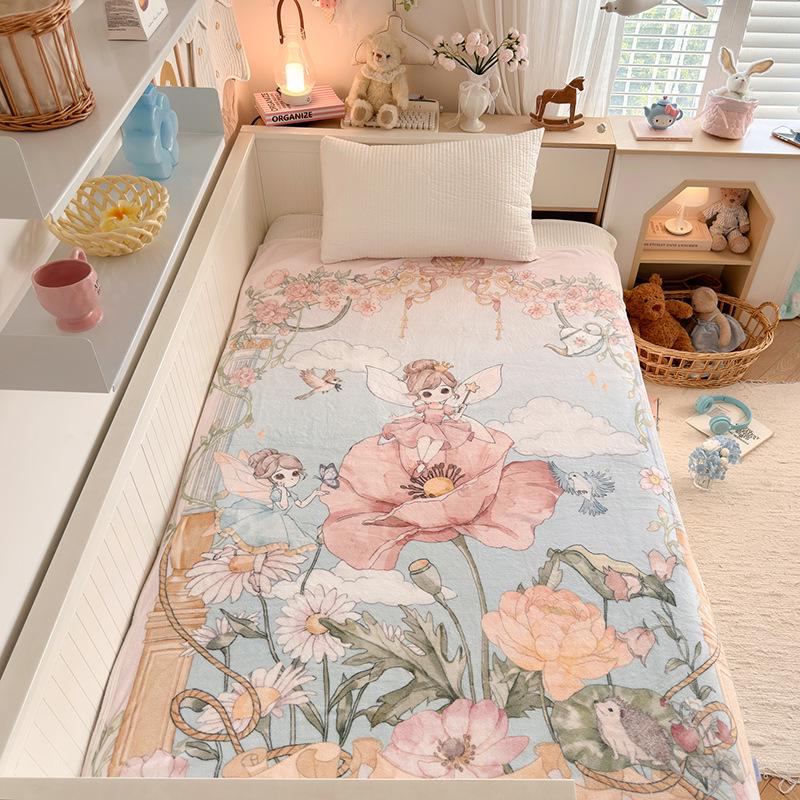Class A Cloud-Feel Velvet Fairy Tale Hand-Painted Autumn/Winter Thick Milk Velvet Nap & Sofa Blanket