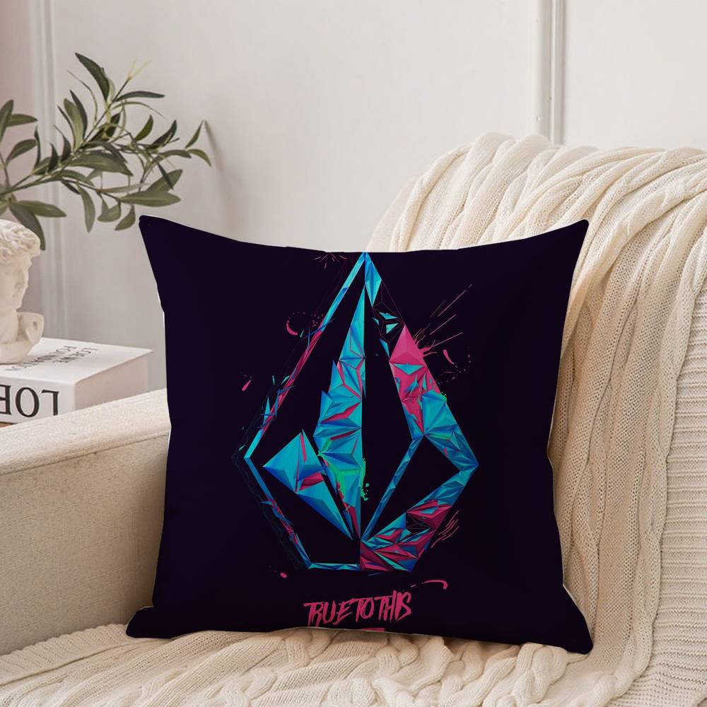 V-VolcomS LOGO Pillow Case Home Decor Throw For Sofa Bed Car Room Decor Gift Idea