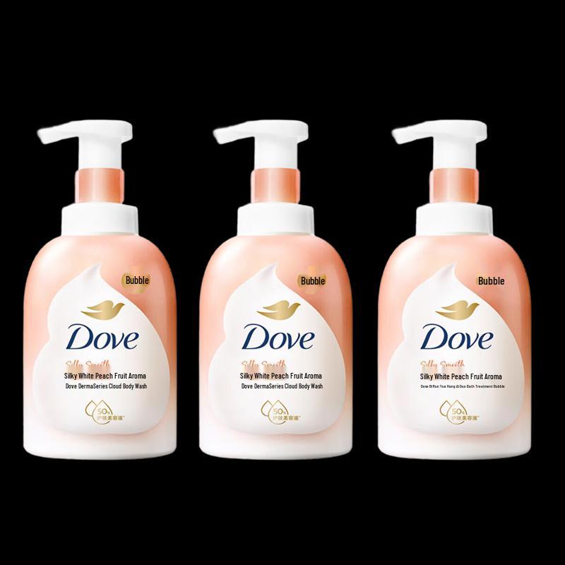Dove White Peach Foaming Shower Gel