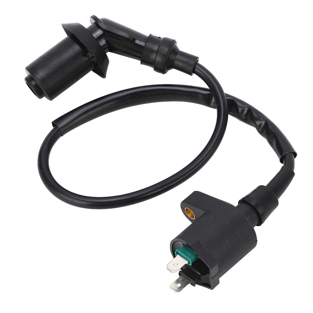 9mm Motorcycle Ignition Coil Stable High Performance Ignition Coil with Spark Plug Replacement for