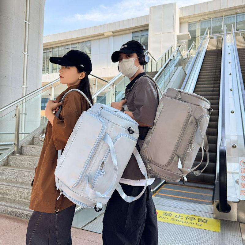 Men's Hand-held Travel Bag Large Capacity Sports Fitness Bag Dry and Wet Separation Bag Luggage Bag Women's Three-purpose Backpack