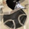 Women's Spring and Autumn Cotton Jacquard 10A Anti  Bacterial Mid Waist Briefs