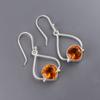 Citrine Gemstone 925 Stamped Silver Artisan Jewelry Earrings For Engagement Gift EE-33-5