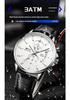 OFNS Men's Fashion Business Watch: Six-Hand Leather Strap, Waterproof with Calendar.