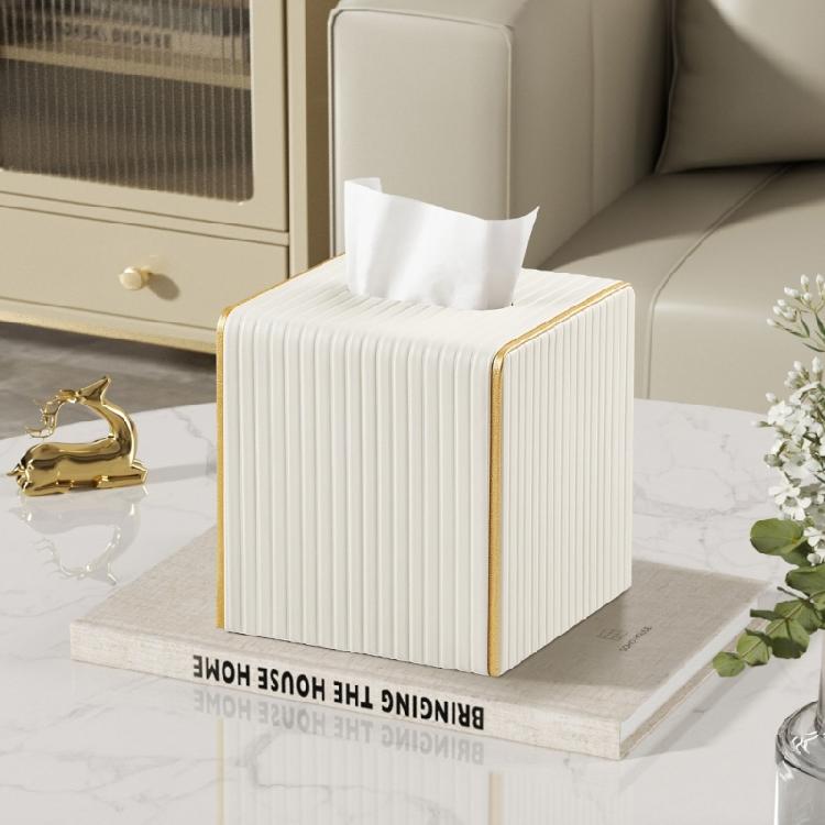 Leather Tissue Box Case With Sturdy Construction Ideal For Household And Commercial Use