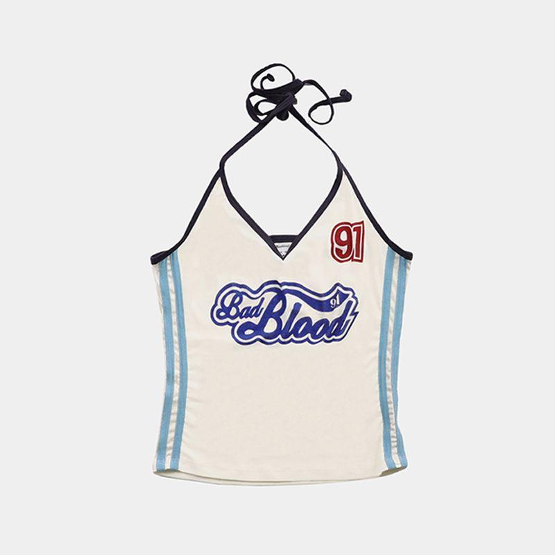 Badblood Retro Summer Midriff-Baring Camisole