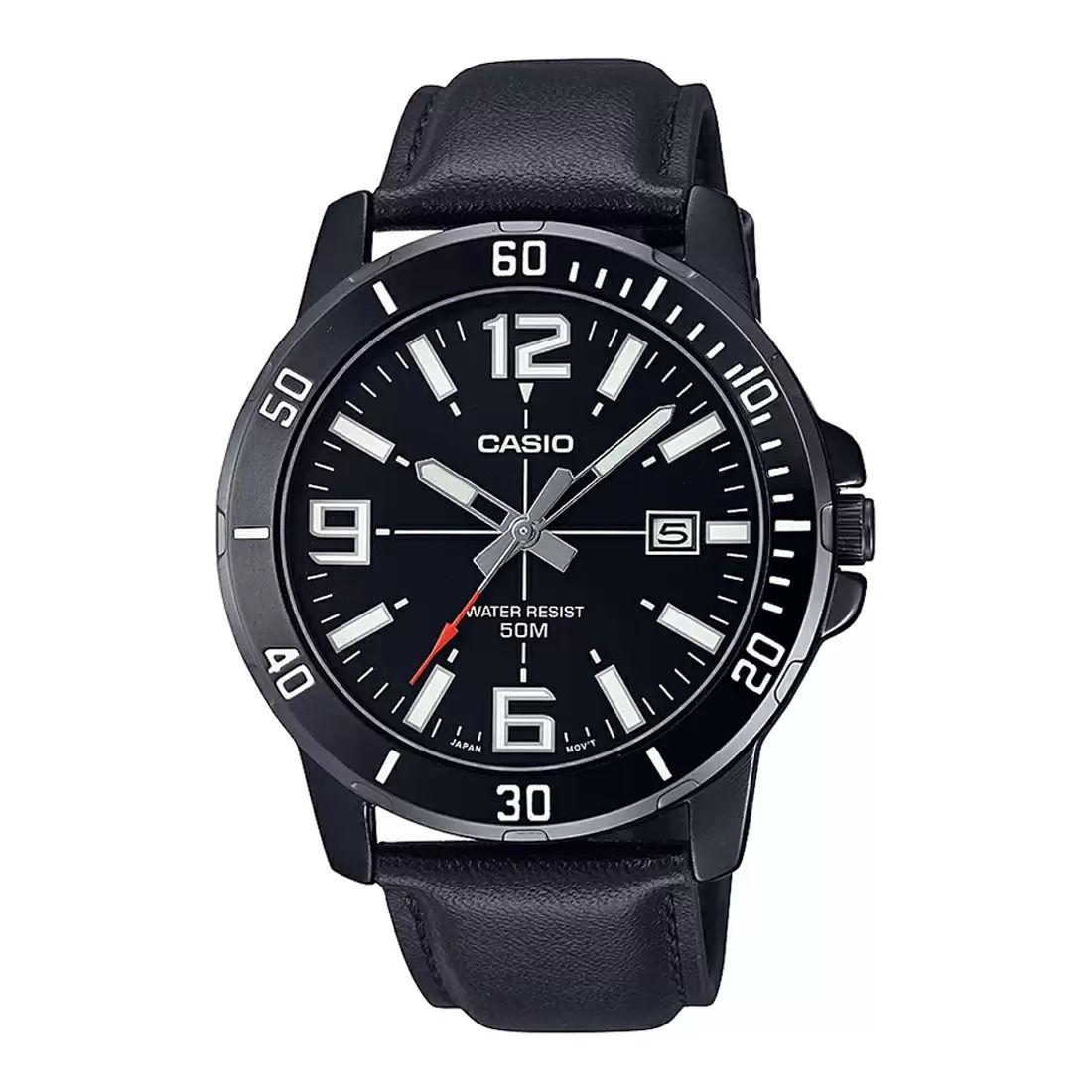 

Аналоговые черные часы мужские, Black Analog Men s Watch, Casio
