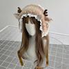 Soft Plush Elk Hairband Scarf Earmuffs Leg Covers For Kids Adults Winter Holiday Party Costume Event Accessories