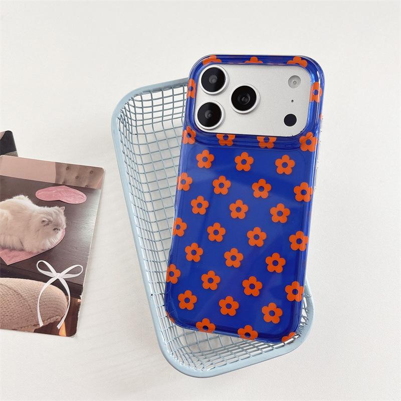 Spring and Summer Semi-transparent Contrasting Small Flowers Are Suitable for iphone11Promax Apple 11 Mobile Phone Case 11 Double Layer 11 Girl