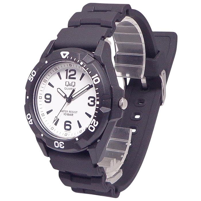 Citizen Sports 10 ATM Water Black Q&Q VR44-002 Men's Watch, Resistant,