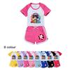 5528 Kinder Jungen Mädchen Roblox Aufdruck Oberteil T-Shirt Hose Trainingsanzug Kleidung Set