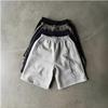Shorts décontractés pour hommes style rue rétro américain lavé, coupe droite ample