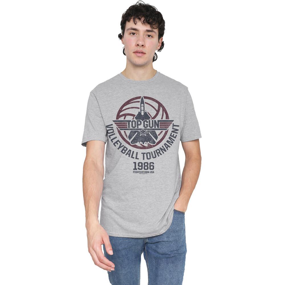 Paramount Top Gun Volleyball Grey T-Shirt S-5XL Athletic Heather XL