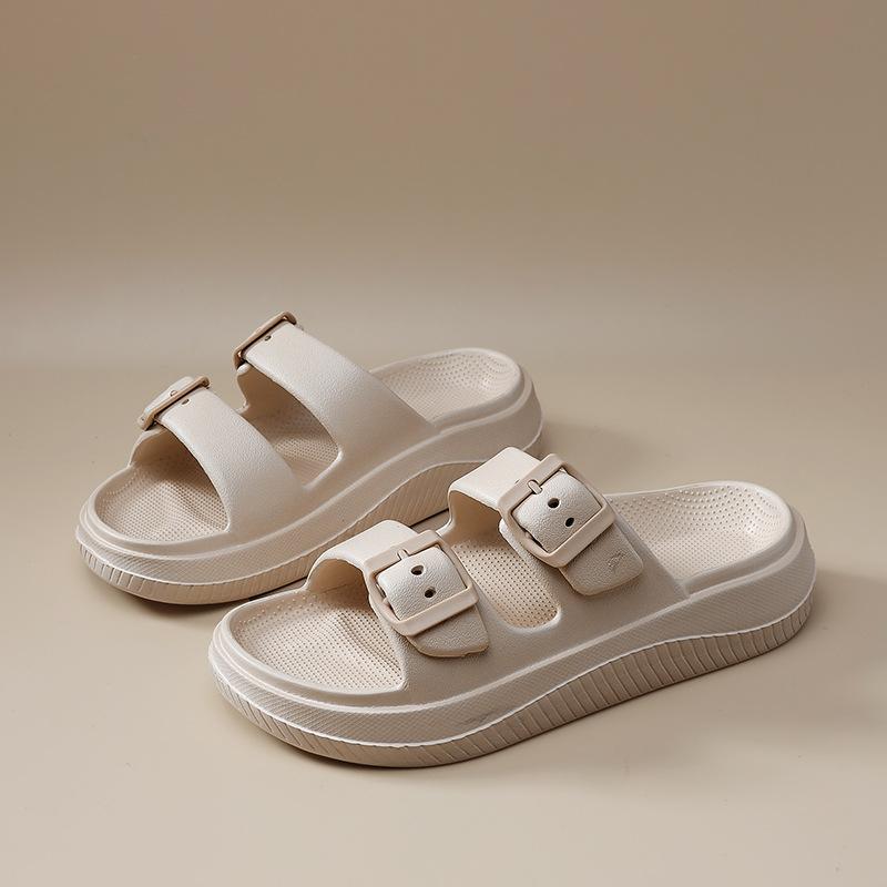 New platform slippers eva cool slippers couple beach outdoor men and women stepping on shit sandals