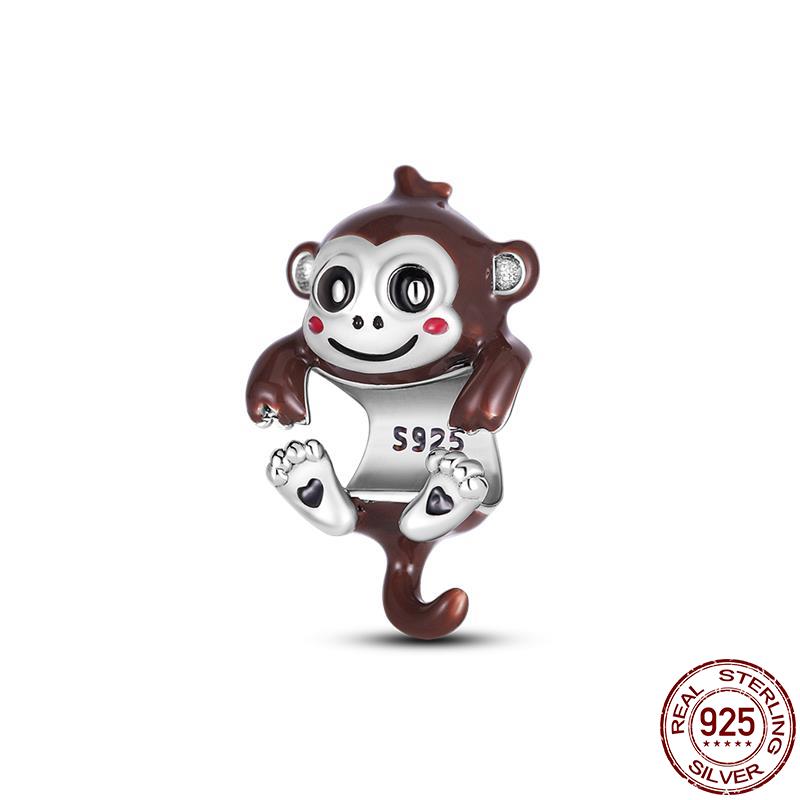 Cute Animals Beads Charms Fit Original 3Mm Bracelet Dog Cat Owl Rabbit Diy Jewelry Making Animals Protection