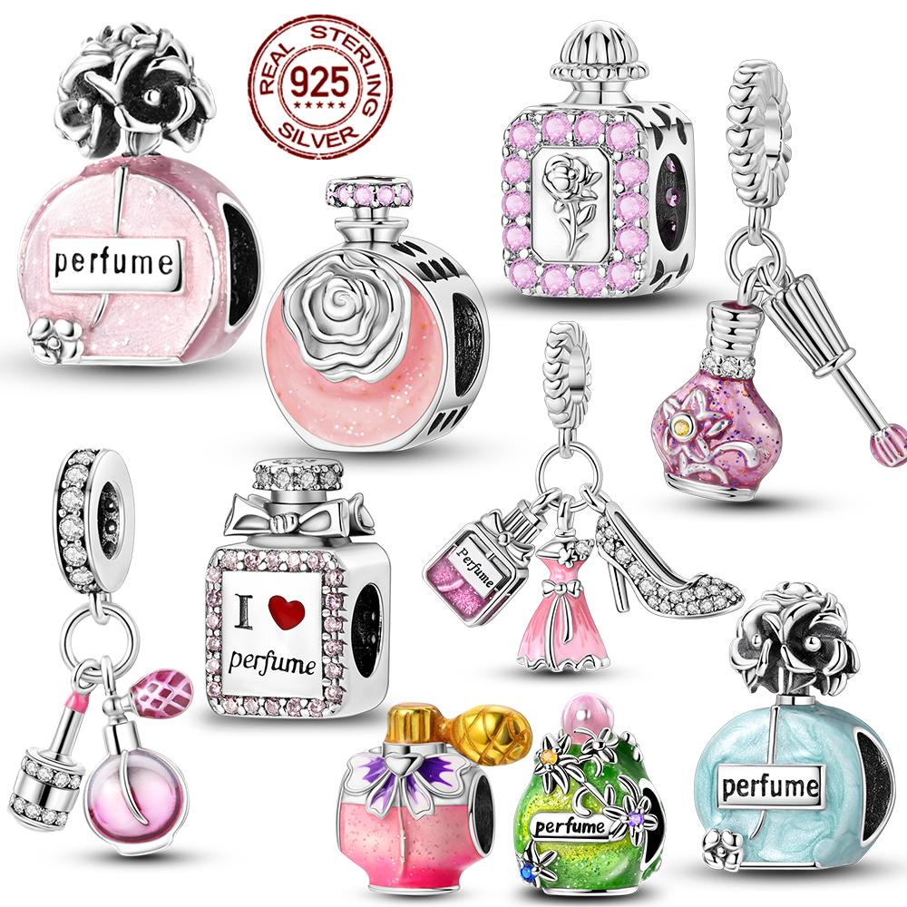 Charm Bead Components Copper Metal Perfume Bottle Bead Components Charm Bead Components Pendant Bead Component Compatible With Authentic Original
