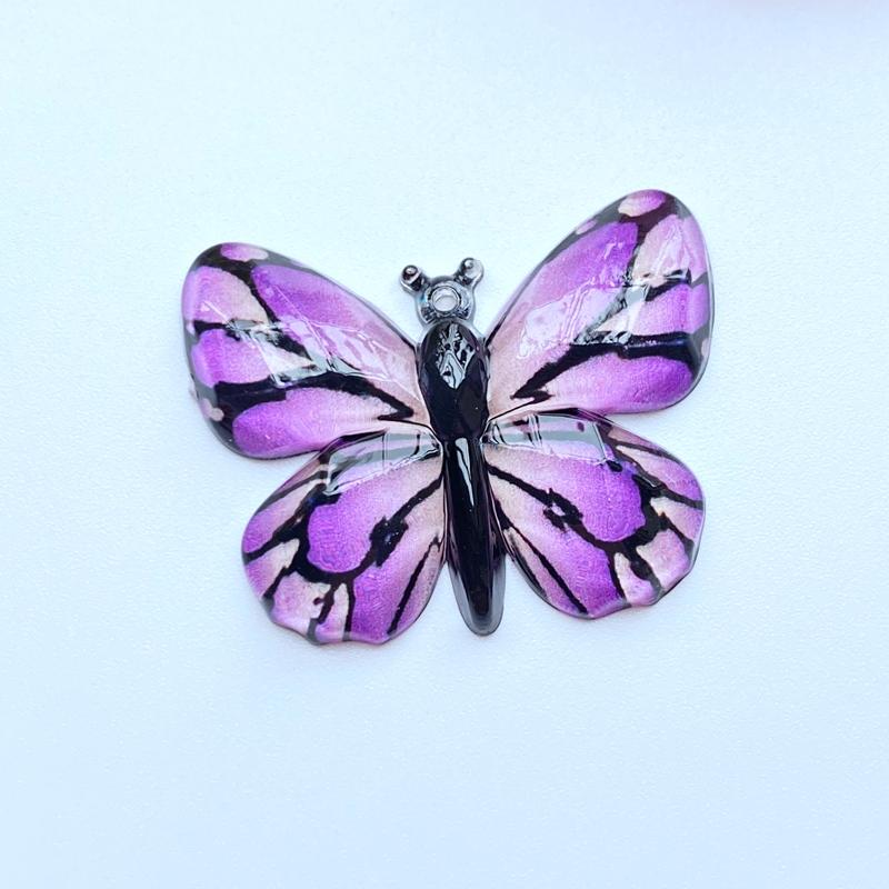 10pcs New Cute Acrylic Mini Butterfly Pattern Flat Back Cabochon Scrapbook Kawaii DIY Embellishments Accessories Home Decor