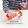Sonaglio a mano a forma di animale dei cartoni animati Sonaglio morbido Giocattolo sonaglio Giostrine per bambini Giocattoli per bambini Carino Peluche Giocattoli per bambini 0-12 mesi